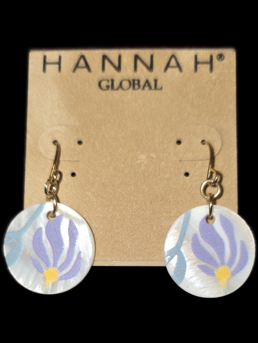 Floral Disc Earrings